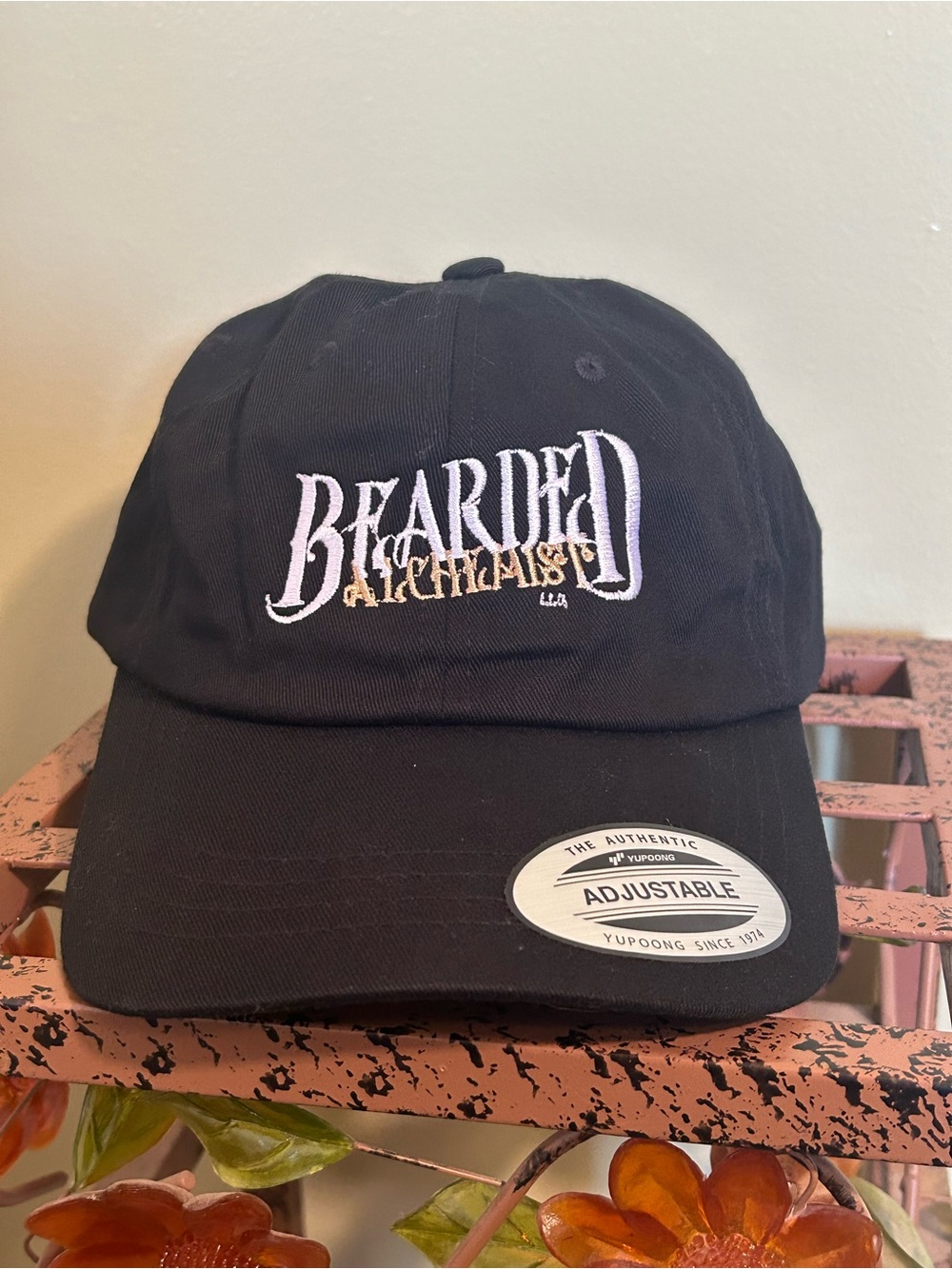 NEW Bearded Alchemist LLC Black Dad Hat Cap - Yupoong Classics Adjustable